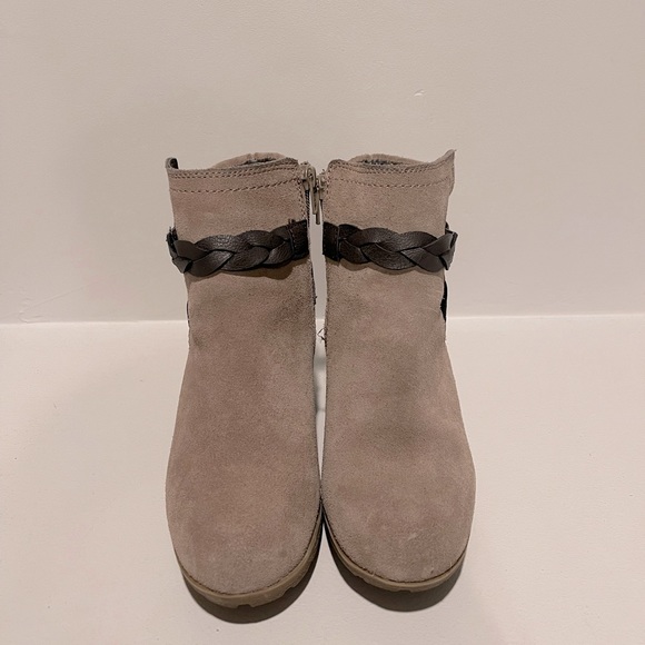 White Mountain Wedge Suede Bootie - Picture 2 of 7